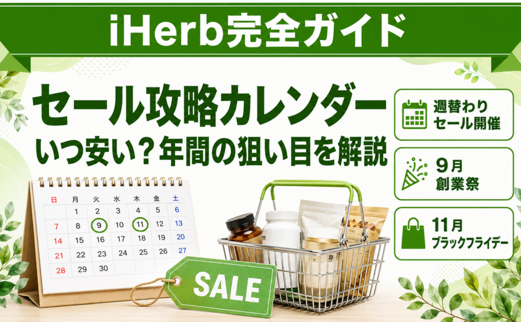 iHerb セール攻略カレンダー 完全ガイド