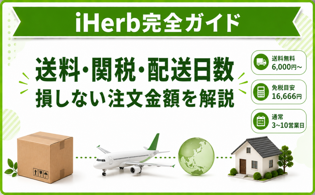 iHerb 送料・関税・配送日数 完全ガイド