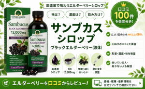 サンブカスシロップ(Nature's Answer) 口コミレビュー